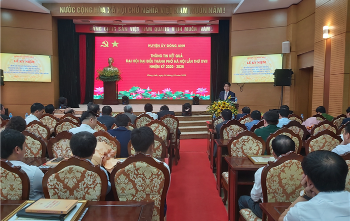 Thông báo nhanh kết quả Đại hội đại biểu Đảng bộ thành phố Hà Nội lần thứ XVII, nhiệm kỳ 2020-2025