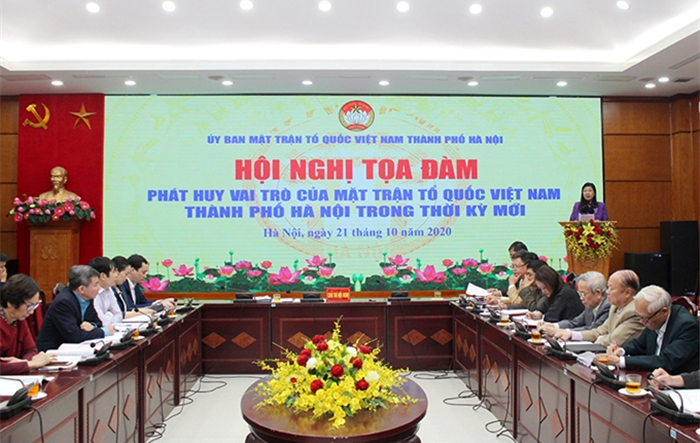 Toạ đàm “Phát huy vai trò của Mặt trận Tổ quốc Việt Nam thành phố Hà Nội trong thời kỳ mới”
