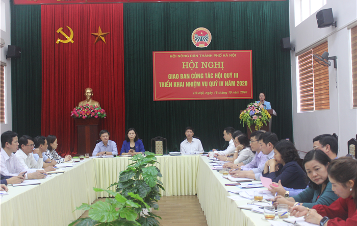 Hội Nông dân thành phố Hà Nội triển khai nhiệm vụ quý IV năm 2020