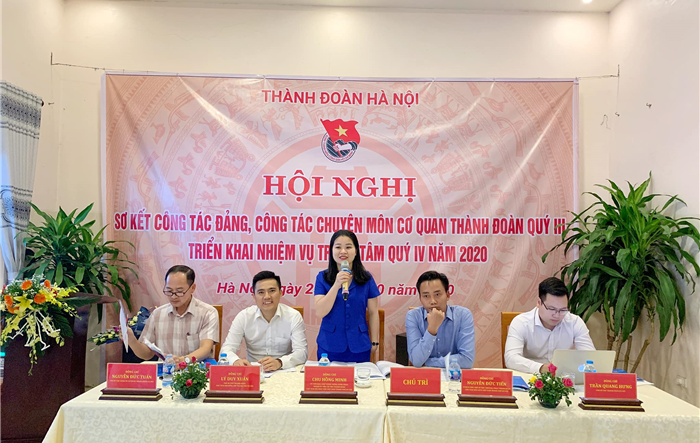 Thành đoàn Hà Nội sơ kết công tác Đảng, công tác chuyên môn quý III