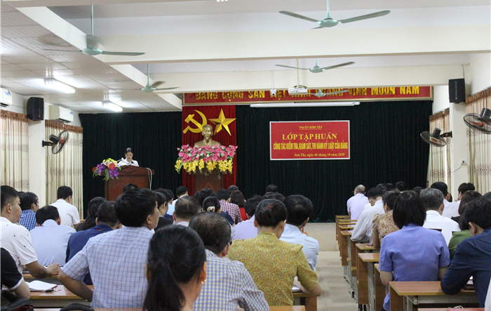 Tập huấn công tác kiểm tra, giám sát, thi hành kỷ luật của Đảng