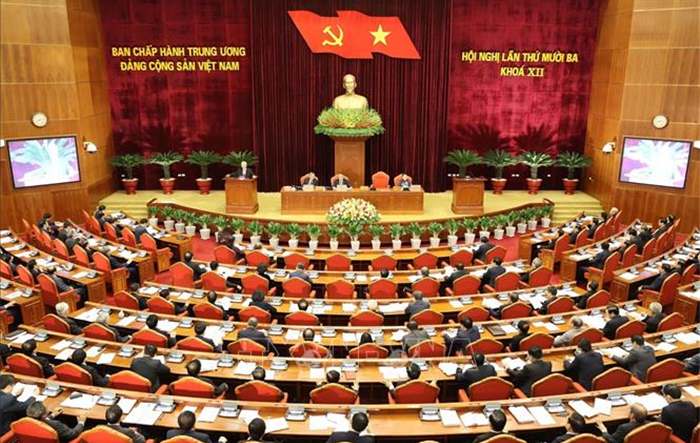 Thông cáo báo chí về ngày làm việc thứ hai của Hội nghị lần thứ 13 Ban Chấp hành Trung ương Đảng khóa XII