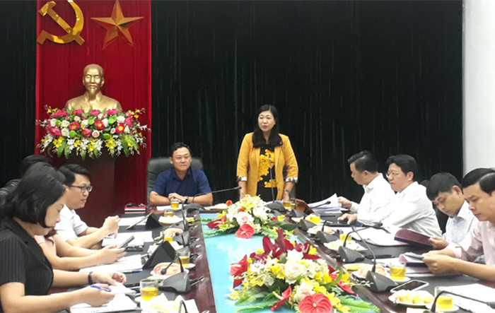 Chủ tịch Ủy ban MTTQ Thành phố Nguyễn Lan Hương kiểm tra việc thực hiện Kế hoạch số 51/KH-MTTQ-BTT tại huyện Gia Lâm 