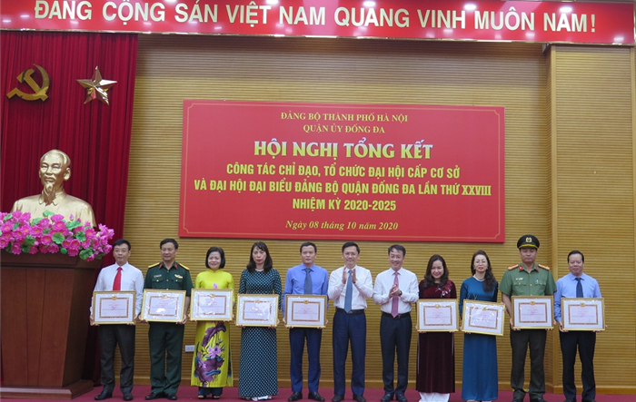 Quận uỷ Đống Đa: Tổng kết công tác chỉ đạo, tổ chức Đại hội cấp cơ sở 