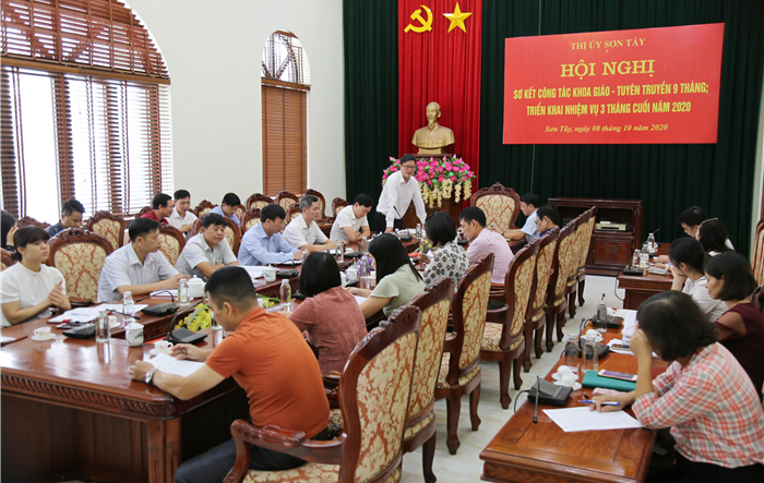 Sơ kết công tác khoa giáo - tuyên truyền 9 tháng năm 2020