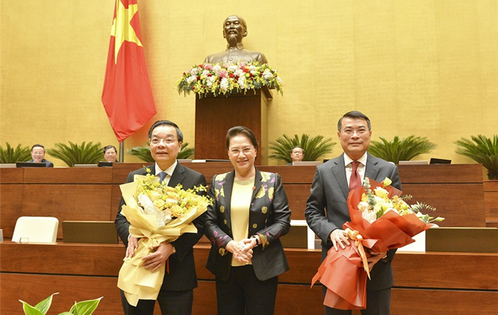 Quốc hội phê chuẩn miễn nhiệm Bộ trưởng Bộ Khoa học - Công nghệ và Thống đốc Ngân hàng Nhà nước