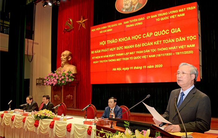 Hội thảo khoa học “90 năm phát huy sức mạnh đại đoàn kết toàn dân tộc”
