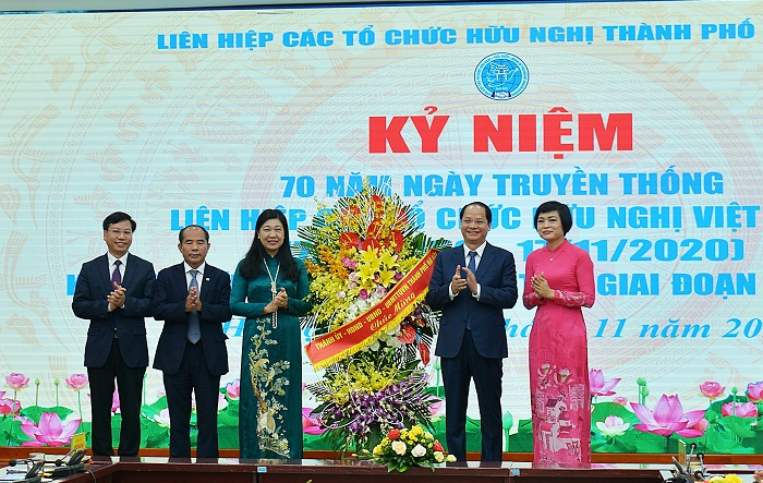 Liên hiệp Các tổ chức hữu nghị thành phố Hà Nội kỷ niệm 70 năm Ngày Truyền thống ngành ngoại giao nhân dân