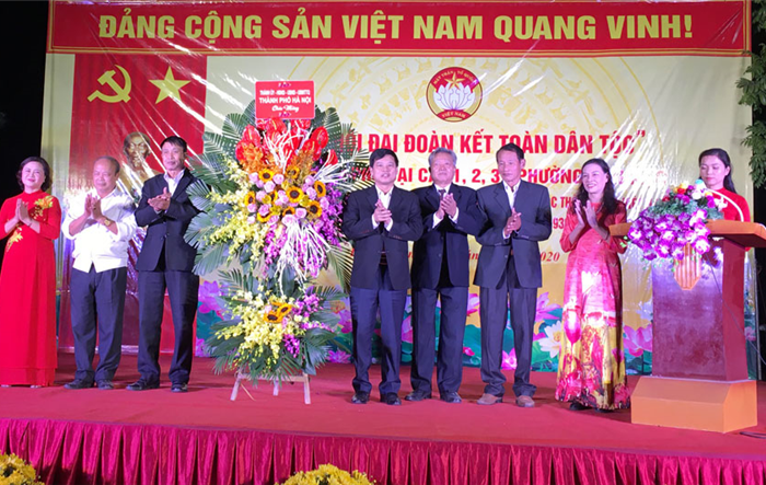 Phó Chủ tịch UBND Thành phố dự Ngày hội Đại đoàn kết toàn dân tộc tại tổ dân phố Đại Cát 1,2,3