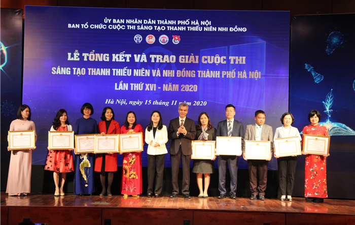 Tổng kết và trao giải Cuộc thi "Sáng tạo thanh thiếu niên và nhi đồng thành phố Hà Nội" lần thứ 16 năm 2020
