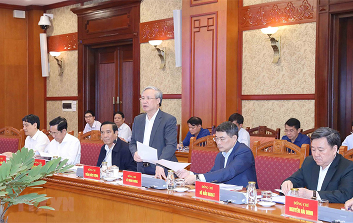 Tiểu ban Tổ chức phục vụ Ðại hội XIII của Ðảng họp phiên thứ năm
