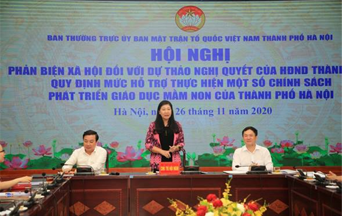 Hội nghị phản biện xã hội đối với dự thảo Nghị quyết của HĐND Thành phố