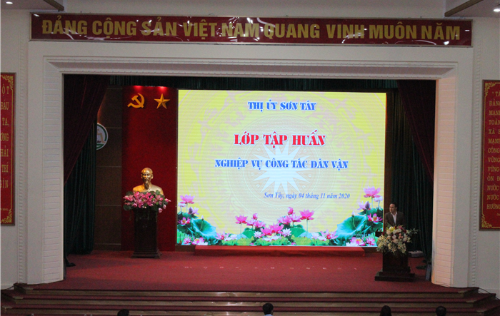 Lớp bồi dưỡng nghiệp vụ công tác dân vận của Đảng