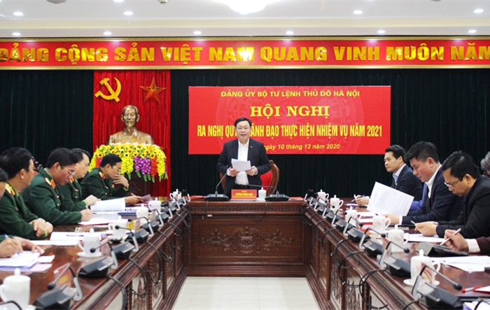 Đảng ủy Bộ Tư lệnh Thủ đô ra Nghị quyết lãnh đạo thực hiện nhiệm vụ năm 2021