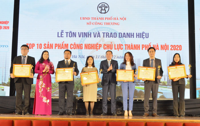 Tôn vinh và trao danh hiệu sản phẩm công nghiệp chủ lực Thành phố năm 2020 