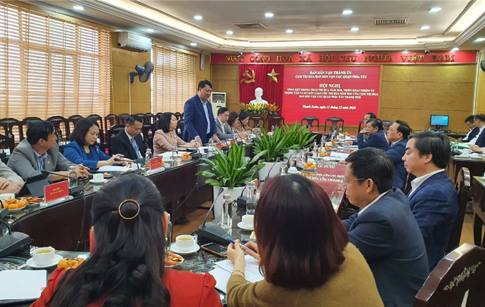 Cụm thi đua Ban Dân vận các quận phía Tây thành phố Hà Nội tổng kết phong trào thi đua năm 2020