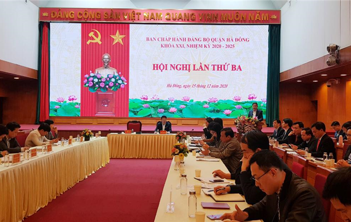 Hội nghị lần thứ ba Ban Chấp hành Đảng bộ Quận Hà Đông khóa XXI