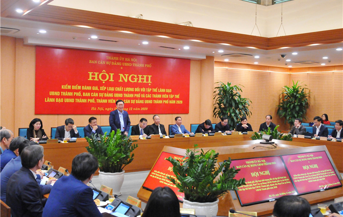 Ban Cán sự Đảng UBND thành phố Hà Nội kiểm điểm công tác năm 2020
