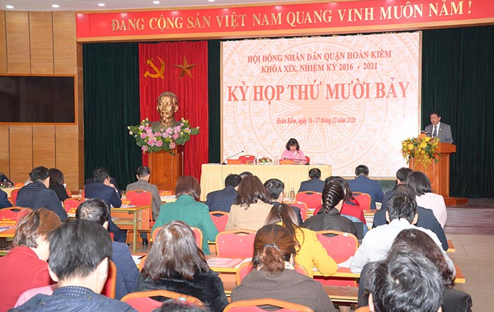 Kỳ họp thứ mười bảy HĐND quận Hoàn Kiếm khóa XIX, nhiệm kỳ 2016- 2021 thành công tốt đẹp