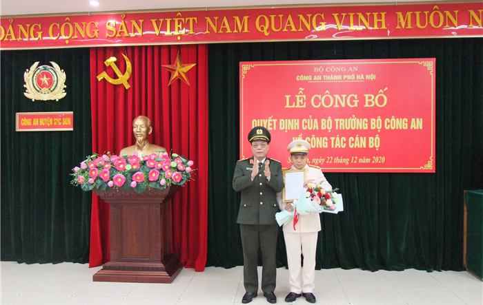 Bổ nhiệm Thượng tá Phạm Đăng Khôi giữ chức vụ Trưởng Công an huyện Sóc Sơn