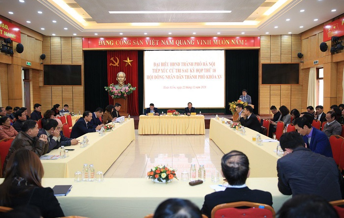 Tổ đại biểu số 2 HĐND thành phố Hà Nội tiếp xúc cử tri quận Hoàn Kiếm