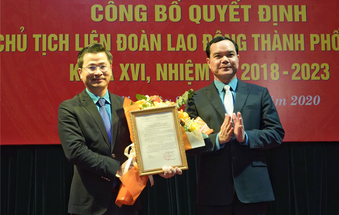 Đồng chí Nguyễn Phi Thường giữ chức Chủ tịch Liên đoàn lao động thành phố Hà Nội