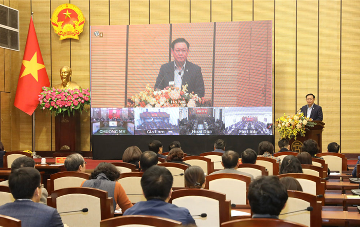 11.800 cán bộ tham dự Hội nghị quán triệt Nghị quyết Đại hội XVII Đảng bộ thành phố Hà Nội