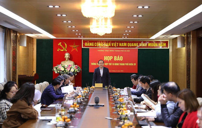 Họp báo thông tin Kỳ họp thứ mười tám, HĐND thành phố Hà Nội khóa XV