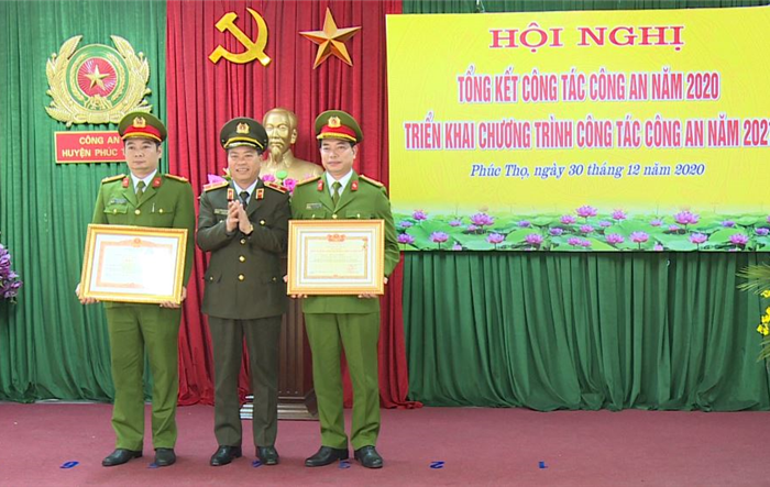 Công an huyện Phúc Thọ triển khai nhiệm vụ năm 2021