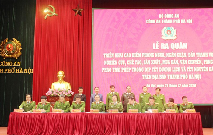 Công an Hà Nội mở cao điểm đấu tranh với tội phạm liên quan đến pháo nổ dịp cuối năm