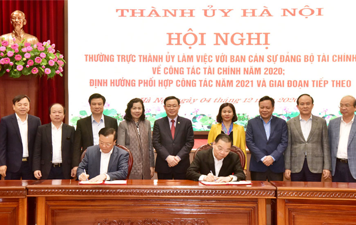 Thành phố Hà Nội và Bộ Tài chính tăng cường phối hợp công tác trên 6 nhóm lĩnh vực