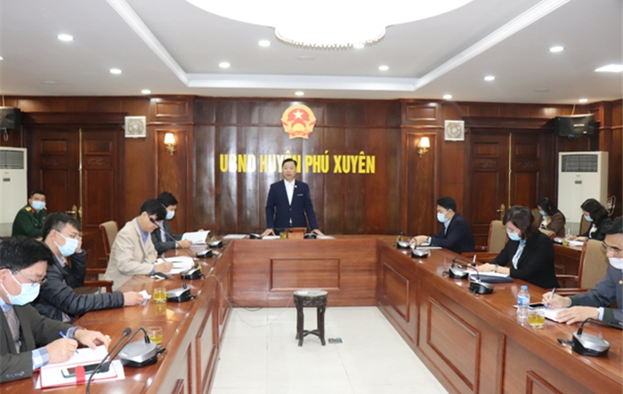 Kiểm tra công tác phòng, chống dịch Covid-19 trên địa bàn huyện Phú Xuyên