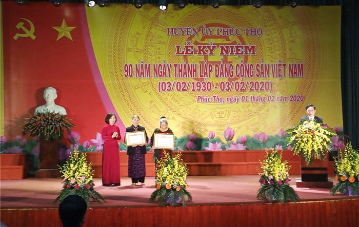 Huyện Phúc Thọ tổ chức kỷ niệm 90 năm Ngày thành lập Đảng Cộng sản Việt Nam 