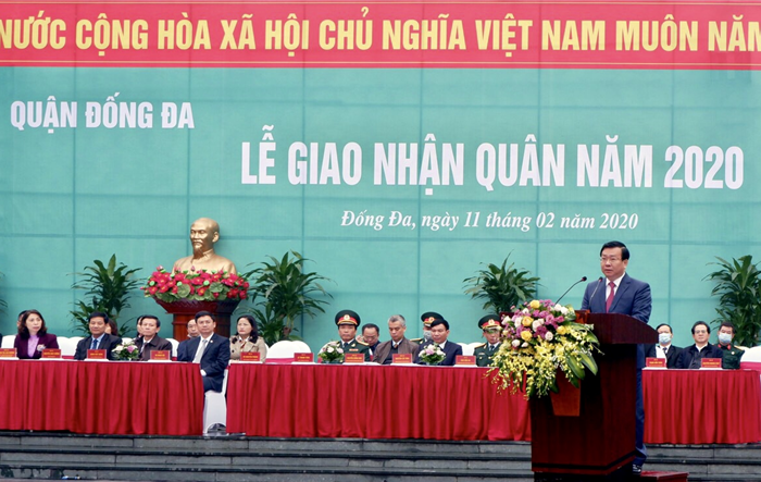 Quận Đống Đa tổ chức Lễ giao, nhận quân năm 2020