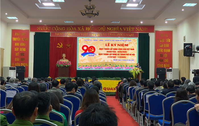 Huyện Mỹ Đức kỷ niệm 90 năm Ngày thành lập Đảng Cộng sản Việt Nam