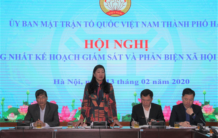 Ủy ban MTTQ Việt Nam Thành phố thống nhất kế hoạch giám sát năm 2020
