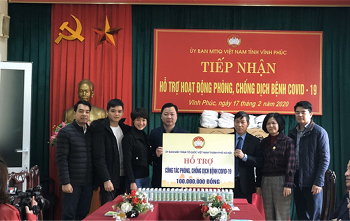 Ủy ban MTTQ Việt Nam thành phố Hà Nội thăm, hỗ trợ Ủy ban MTTQ Việt Nam tỉnh Vĩnh Phúc