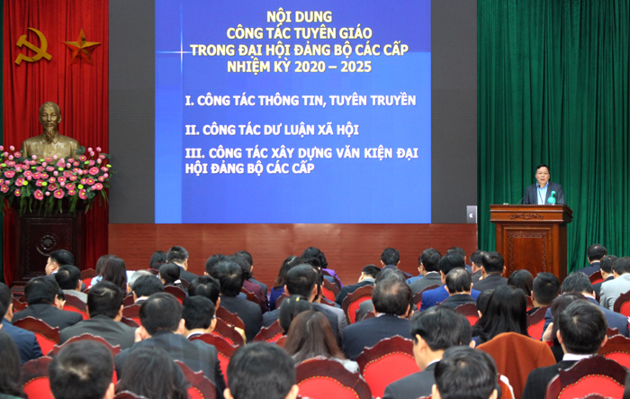 Tập trung tổ chức thành công Đại hội Đảng bộ các cấp nhiệm kỳ 2020-2025