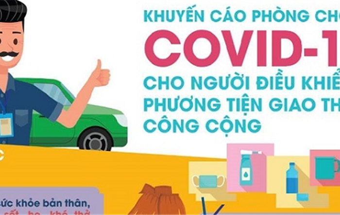 Khuyến cáo phòng, chống Covid-19 cho người điều khiển phương tiện giao thông