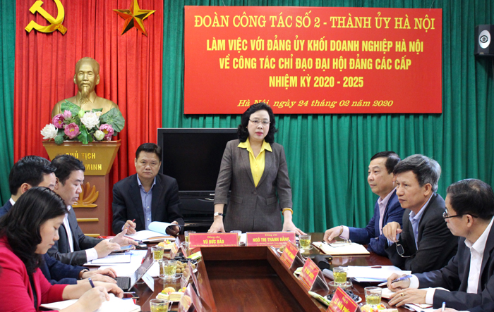 Đảng ủy Khối Doanh nghiệp cần hoàn thành tổ chức Đại hội chi bộ trong tháng 3/2020