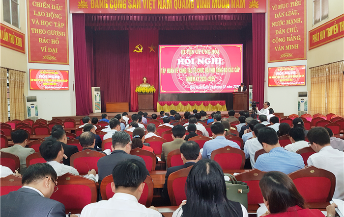Tập huấn công tác tổ chức Đại hội Đảng bộ các cấp nhiệm kỳ 2020-2025