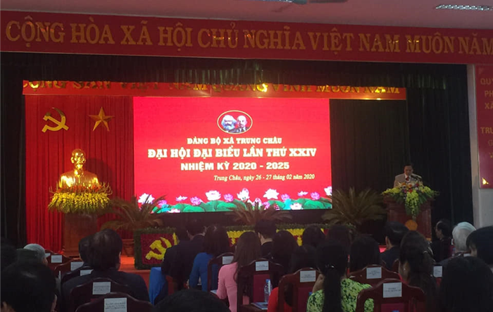 Huyện ủy Đan Phượng tổ chức thành công Đại hội điểm Đảng bộ xã Trung Châu