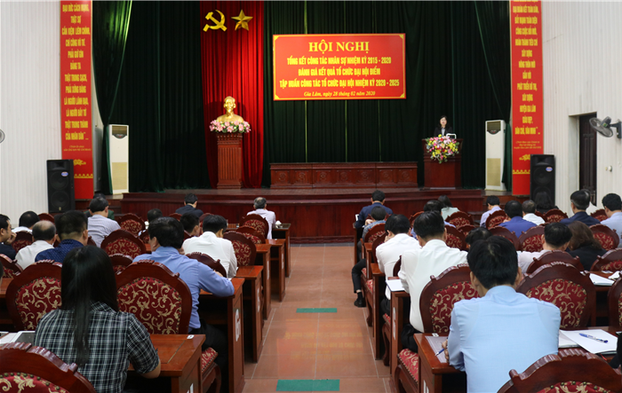 Huyện ủy Gia Lâm đánh giá công tác tổ chức Đại hội điểm cấp cơ sở nhiệm kỳ 2020-2025