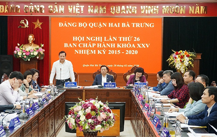 Hội nghị lần thứ 26 Ban Chấp hành Đảng bộ quận Hai Bà Trưng thông qua nhiều nội dung quan trọng 