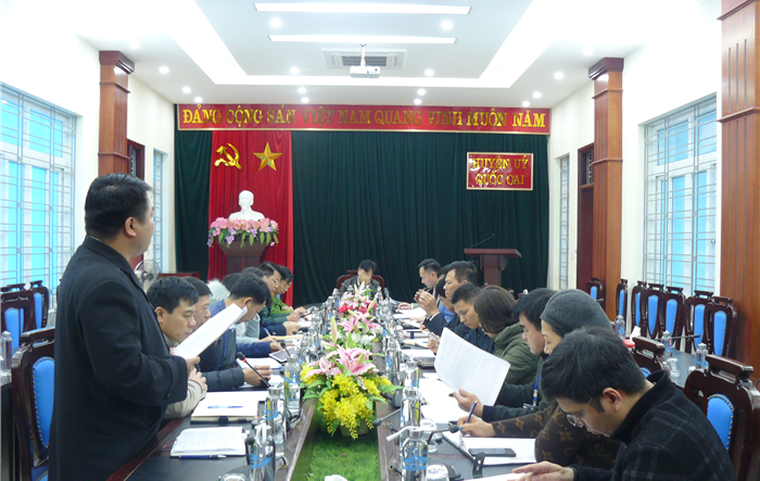 Họp Tiểu ban An ninh - Phục vụ Đại hội XXIII Đảng bộ huyện Quốc Oai