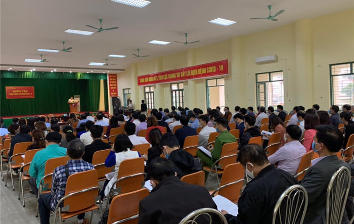 Huyện Đan Phượng diễn tập phòng, chống dịch Covid-19 