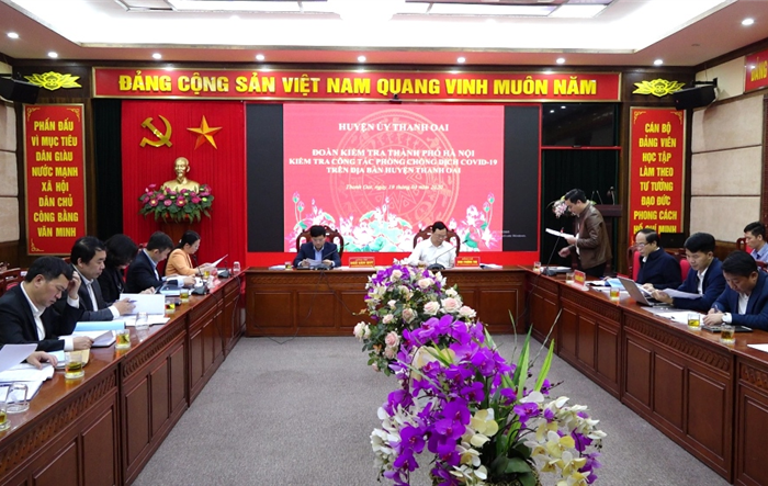 Huyện Thanh Oai chủ động triển khai các giải pháp, phương án trong phòng, chống dịch