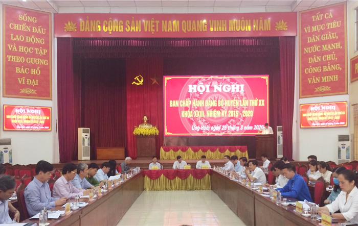 Hội nghị Ban Chấp hành Đảng bộ huyện Ứng Hòa lần thứ XX, nhiệm kỳ 2015-2020