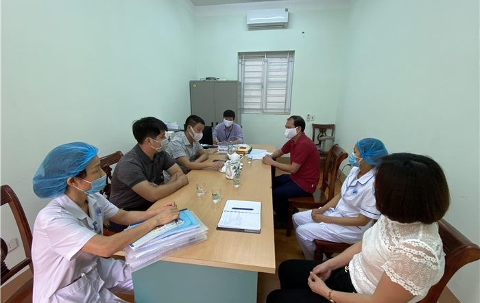 Chủ tịch UBND huyện Sóc Sơn kiểm tra công tác phòng, chống  dịch Covid-19 tại thị trấn Sóc Sơn và các xã trên địa bàn