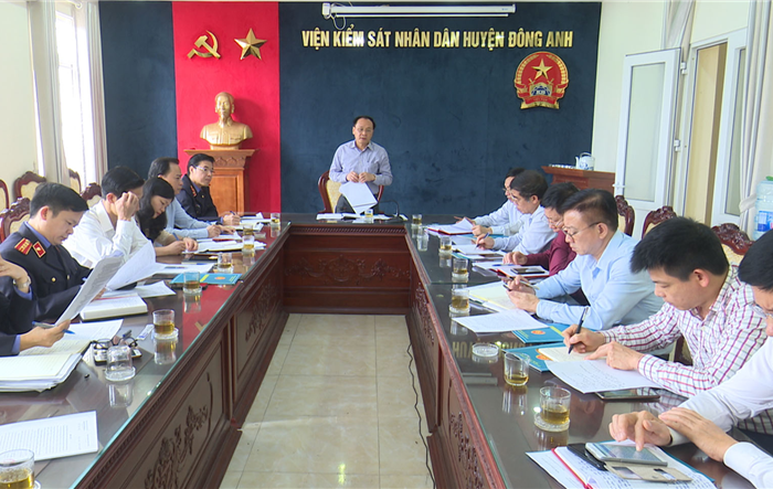 Kiểm tra công tác chuẩn bị, tổ chức Đại hội tại Tòa án nhân dân Huyện và Viện kiểm sát nhân dân Huyện